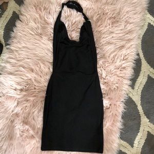 Black mini dress